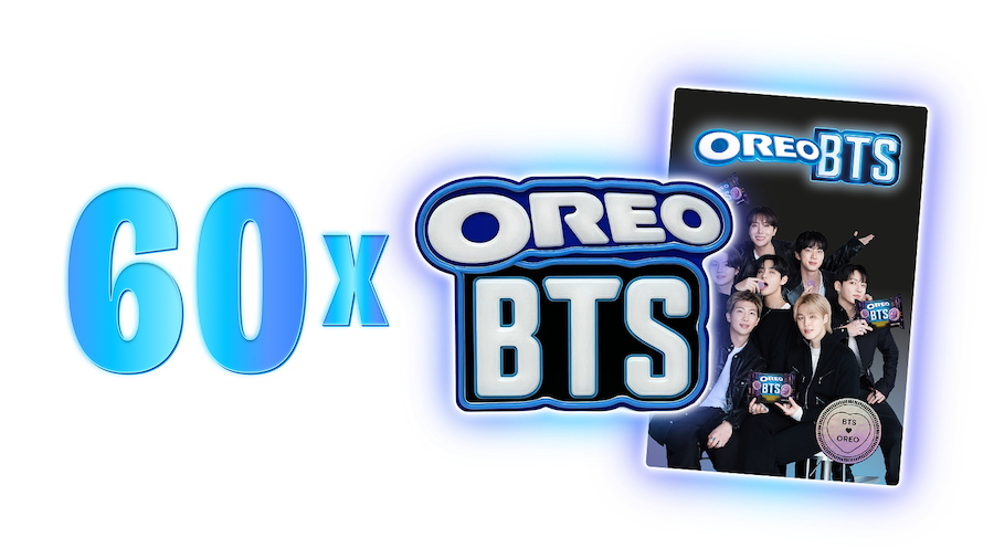 Неонова табела OREO & BTS