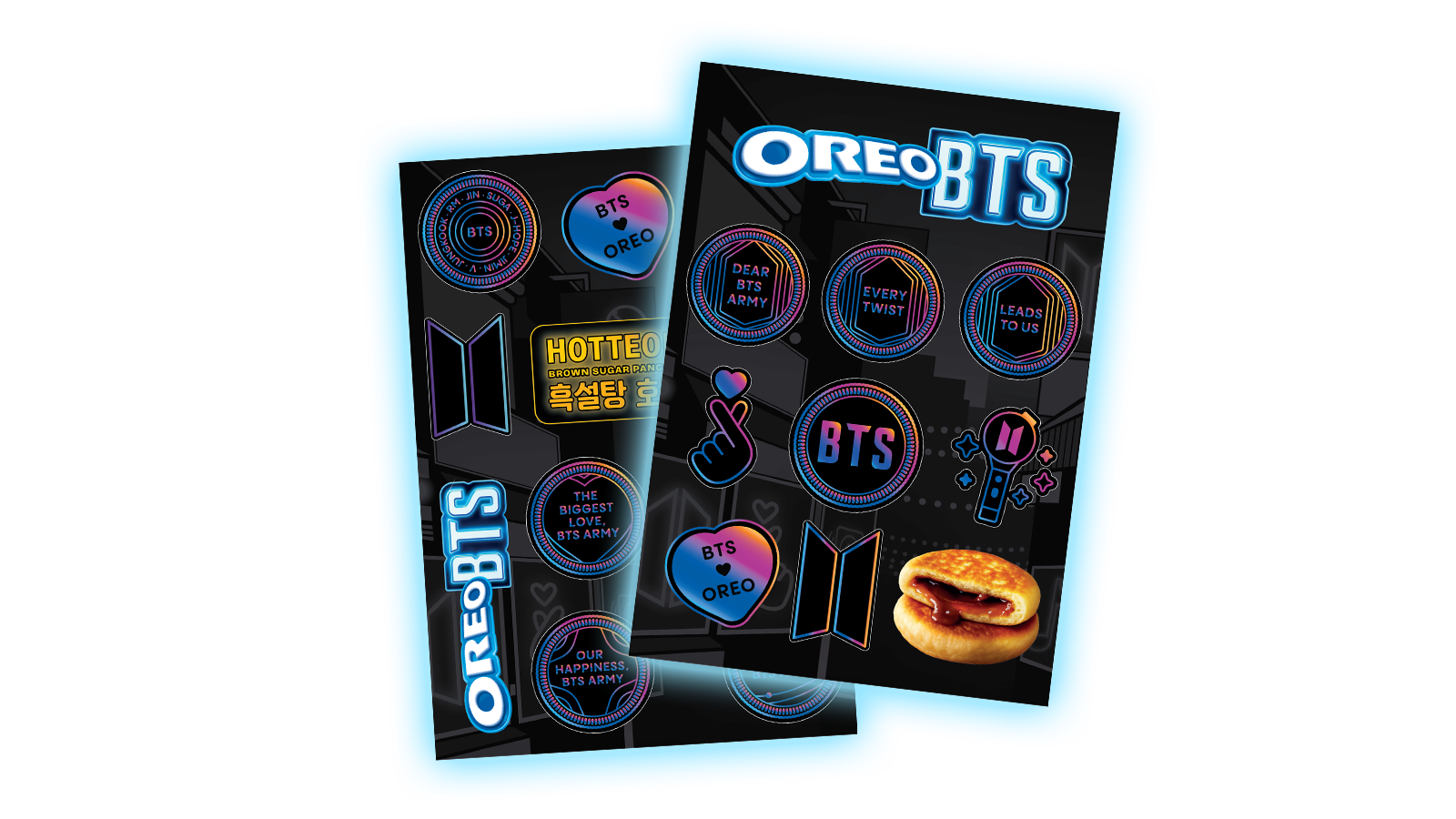Stickerbogen von OREO und BTS